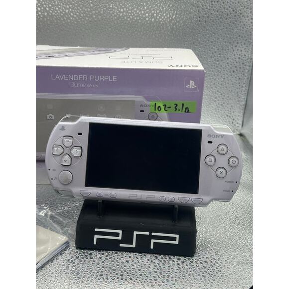 psp 2000 lavender purple w/box & charger - Picture 2 of 7